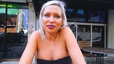 Hot MILF masturbating in car while going to the beach