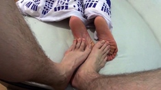 Playing Footsie With My Twink Emo Bestie