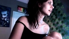 Brunette Solo Webcam Masturbation
