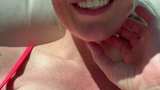 Amateur tennis player exposes her big boobs