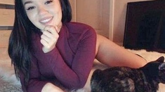Amateur Asian teen sucks this big hard cock