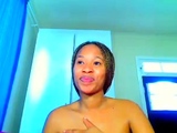 Ebony Goddess with Huge Natural Breasts on Webcam