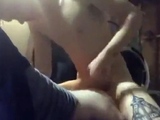 Muscular Bareback in the Garage
