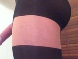 Big Cock Crossdresser in Suspender Hose