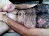 Hairy Horny Daddy Strokes His Big Cock
