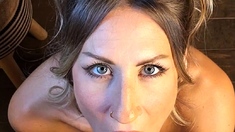 Sexy amateur blonde blowjob amp cumshot HD