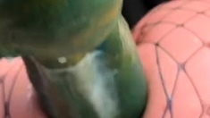 Big assed anal booty fetish slut toyed deep in her ass