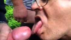 Outdoor Amateur Blowjob for a Cum Slut