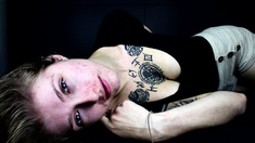 Hot brunette amateur MILF rides hubbys cock