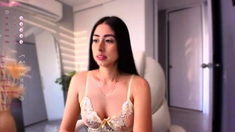 Shy brunette homemade amateur webcam teen