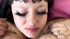 The Huge Busty Tattooed Girl