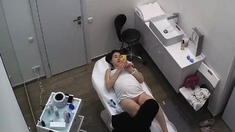 美容室監視❤️数人の美しい若い女性が脚を