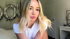 Blonde babe scarlet solo webcam