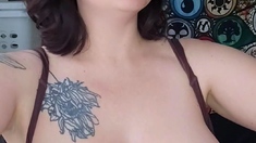 Boob play and asmr (I love you, I'm glad you're home)