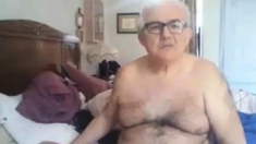 Grandpa Strokes His Meat