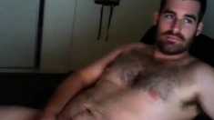 Amateur Daddy Hunk Strokes His Big Cock