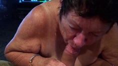 Big-titted Grandma Loves Sucking And Swallows Pov