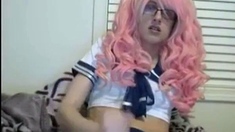Crossdresser Twink Masturbation