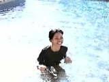 Naughty Noy gets wet in the pool and teases you with her cunt