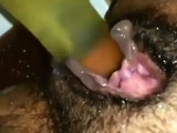 Hairy pussy bate while in public bathroom