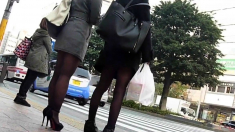 Candid Asian Pantyhose