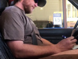 Horny Guy Bustin A Nut at the Bank ( Hands free Public Cum )