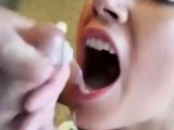 Amateur bj handjob and great swallow