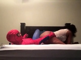 Black Spiderman Fucks Big-Booty Ebony bitch in Sex-Tape