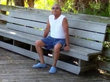 older gays have sex in public park