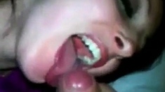 Hot Girlfriend Loves Cum In Her Mouth